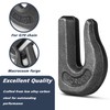 HANDRERLEE 12Pack Weld On Chain Grab Hook, G70 5/16" Forged