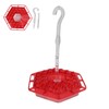 Hex Hummingbird Feeder Horizontal Hanging Bird Feeding Tray for Garden