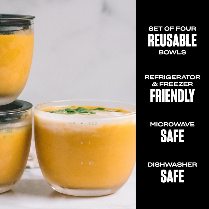 S'well 12oz Glass Prep Bowl Set of 4 for Easy