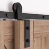 ZEKOO Bypass Barn Door Hardware - Heavy Duty Door Hanger