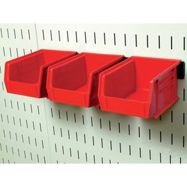 Wall Control Slotted Pegboard Industrial Workstation Accessory Kit - Red, Model Number 35-K-WRKRD