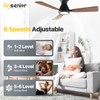 Ensenior Ceiling Fans with Lights, 42 inch Low Profile Ceiling