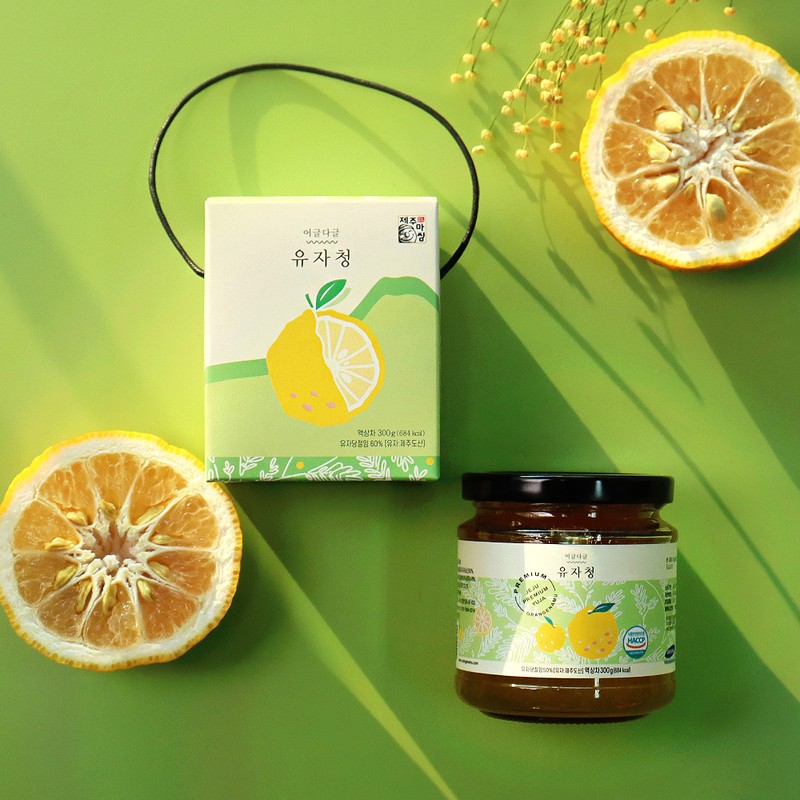 Orange tree (self-produced product) Premium Jeju Uggle Daggle Yuza Tea