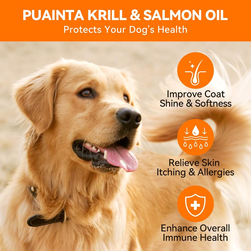 PUAINTA PUAINTA 8oz Dog Shampoo and 8 oz Krill Salmon