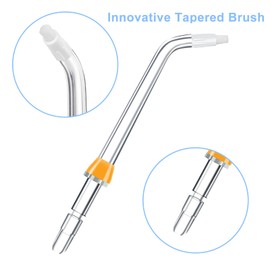 Replacement Tips for Waterpik Water Flosser - Replacement Orthodontic Tips Compatible with Waterpik Water Flossers and Other Brand Oral Irrigators (6-pack)