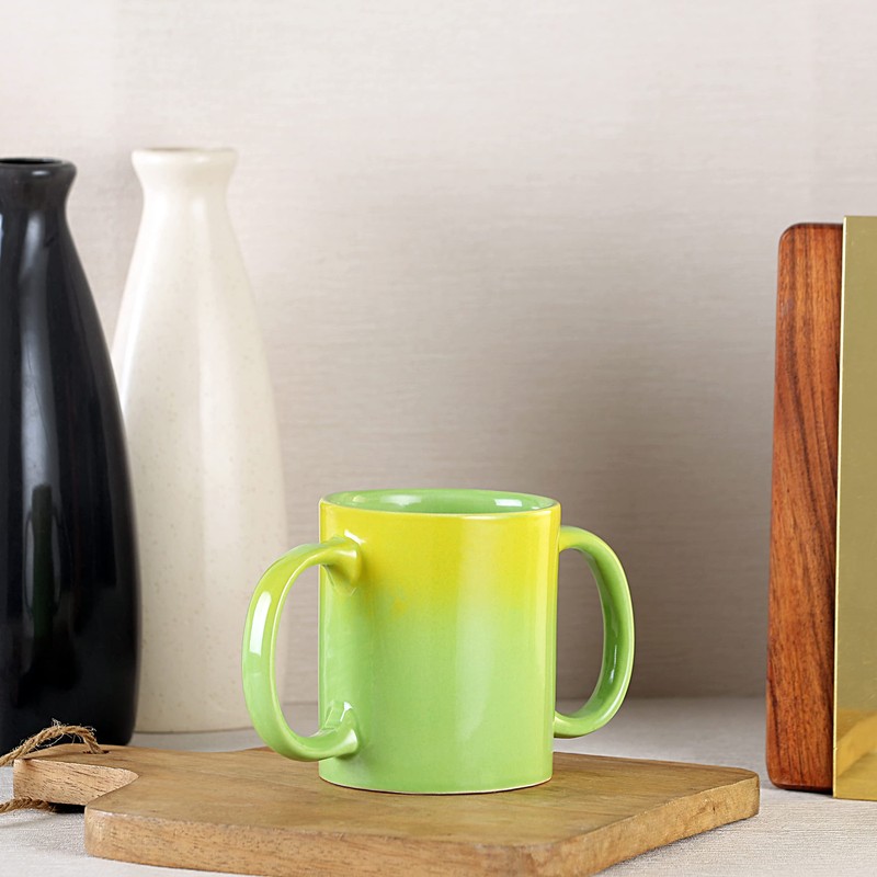 Taza de doble mango (taza de doble agarre) para ayudar