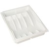 Rubbermaid Adjustable Cutlery Tray, White