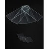 QWORK® 50 PCS microscope slides and 100 PCS cover slips