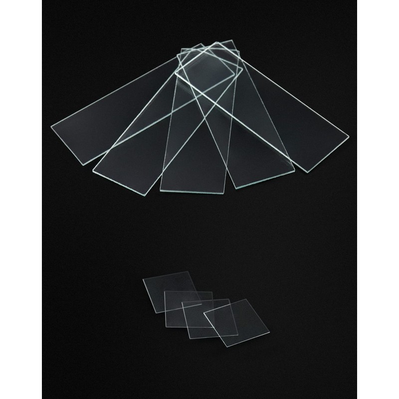 QWORK® 50 PCS microscope slides and 100 PCS cover slips