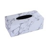 AIMALL Elegant PU Leather Tissue Box - High-End Decorative Rectangular