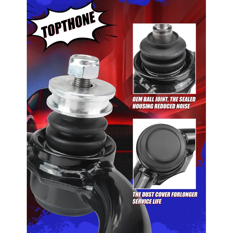 Front Upper Control Arms for 1995-2002 Toyota 4Runner and 1995-2004
