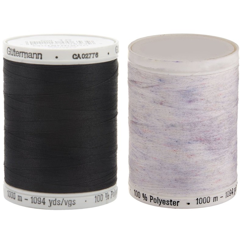 2-Pack - One Black + One White - Sew-All Thread