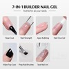 GAOY Glossy Gel Top Coat and Builder Base Set, 2