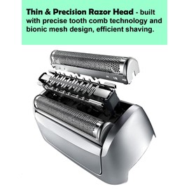 Series 5 Replacement Head 52S for Braun Electric Shaver, S5 Wet and Dry Replacement Head Compatible with Braun 5 Series Foil and Cutter 5190cc 5090 5020 (1 Count)