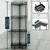 Consumest Corner Shower Caddy Standing - 4-Tier Stainless Steel Shower
