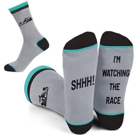 SC Products F1 Socks for Car Lovers | Size 6-12 Cotton Novelty Socks for Men Formula 1 Gifts | Grand Prix F1 Gifts for Men Christmas Presents | Formula 1 Merchandise for Racing Fans