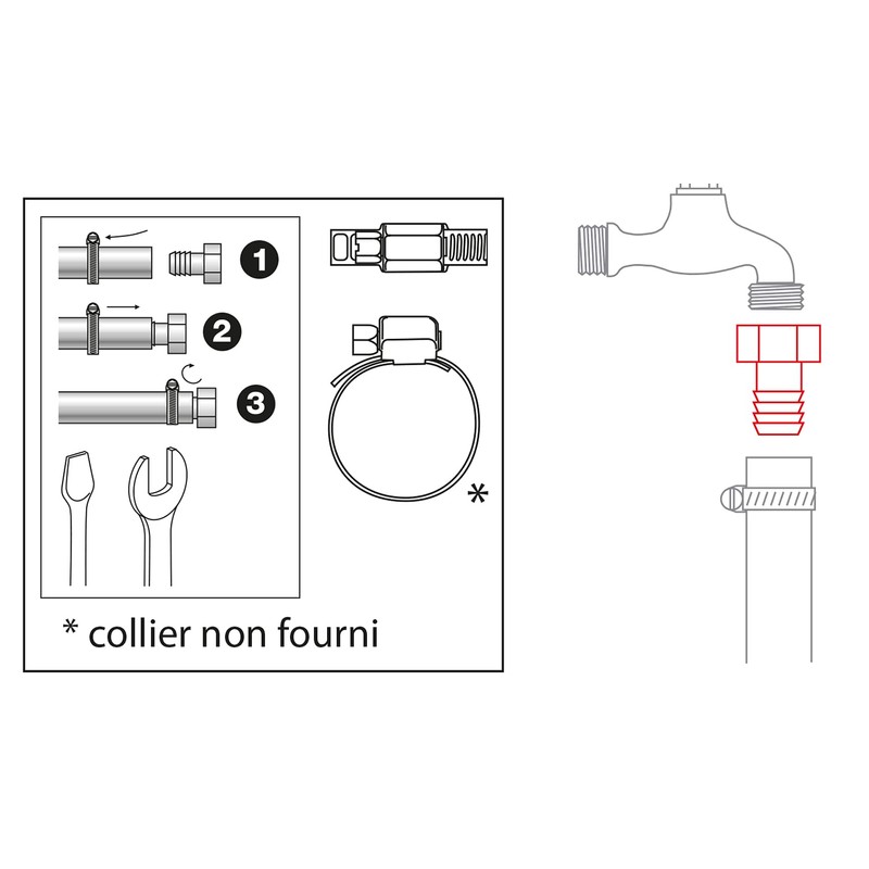 Boutt 2102356 EA41 Female Brass Nipple 26 x 34 Pipe