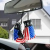 USA Mini Boxing Glove,mini boxing gloves keychain,Car Rearview Mirror Pendant,