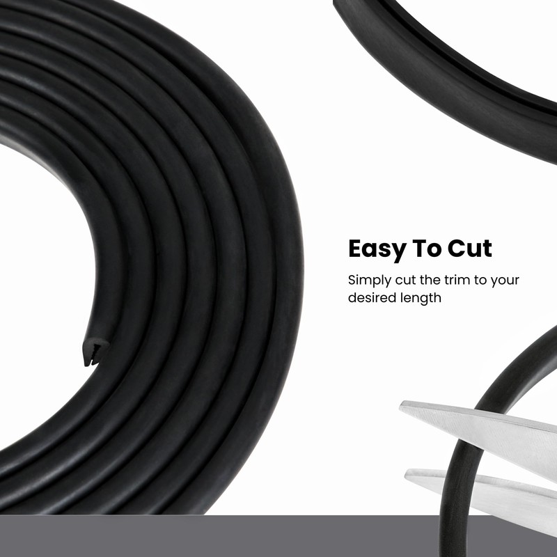Rubber Edge Trim, Fits Edge up to 1/16 inch (1.6mm),