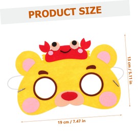 SUPVOX 10pcs Animal Masks Cartoon Party Masks for Boys Skin Friendly Non Woven Cloth for Festivals Holiday Celebrations Fun Cosplay Decorations