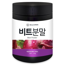 (헬로우 그린)제주산 레드 비트 분말 가루 300g(통) Hello Green Jeju Red Beet Powder 300g (Container)
