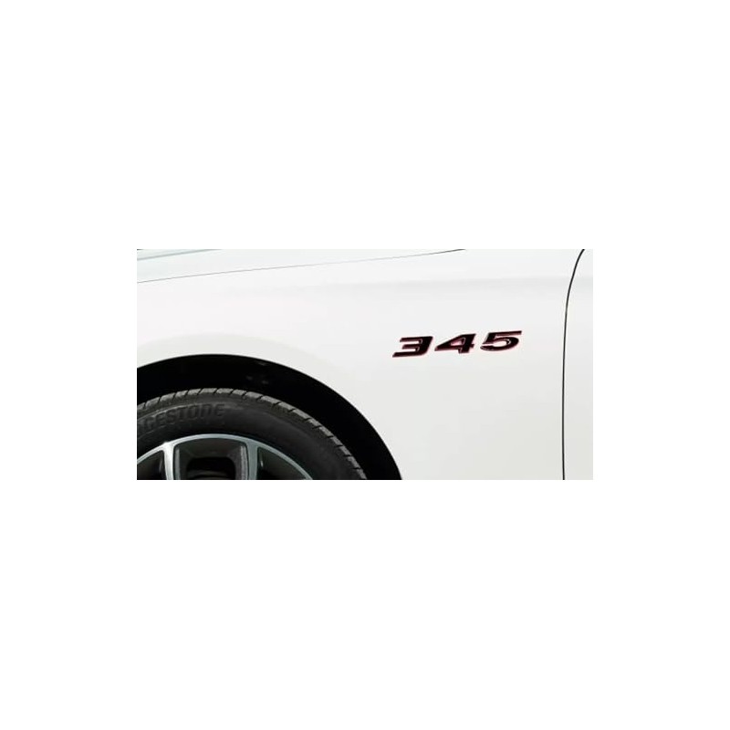 Pair Set 345 Passenger & Driver Side Emblems 3D Badge