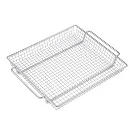 304 Stainless Steel Air Fryer Crisper Tray Replacement Parts for PowerXL Air Fryer Basket Power XL B-AFO-002G-1 B-AFO-002G B-AFO-002 Toaster Oven Airfryer Tray Fry Rack Grill Accessories 1 Pcs