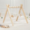 Comfy Cubs Wooden Baby Play Gym - Natural Finish Pinewood