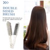 DECHOUS Shaped Hair Straightening Comb Portable Clamp Brush for Efficient