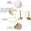 kathson Rabbit Jump Bar, Natural Wood Toy Set Adjustable Height