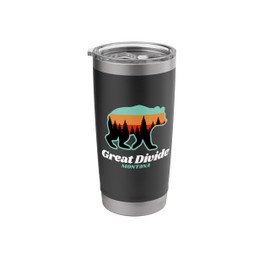 Great Divide Montana Skiing Snowboarding Bear Stainless Steel Insulated Tumbler