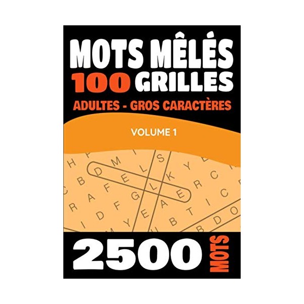 Mots Mêlés Adultes: Gros Caractères |Livre de jeux de 100