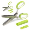 Jenaluca Herb Scissors with Five Blades - Two Pack