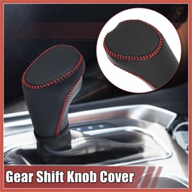 ACROPIX Car Automatic Gear Shift Knob Cover Protector with Red Thread for Chevy Equinox 2018-2021 for Chevy Malibu 2016-2020 Car Parts