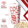 1oz Paper Popcorn Bags for Individual Servings - Pack of