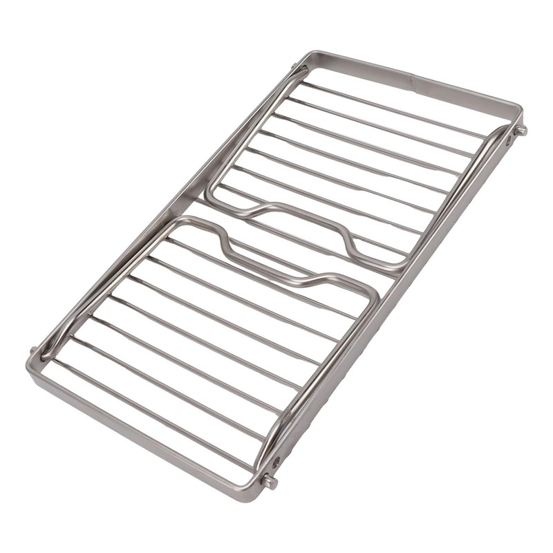 Stainless Steel Adjustable Height Folding Camping Grate Thicker Camp Fire
