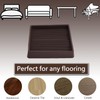 2.5x2.5 Square Rubber Furniture Caster Cups, Anti-Sliding Furniture Pads Bed