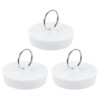uxcell 3 Pcs Rubber Sink Plug, Bathtub Drain Stopper Fit