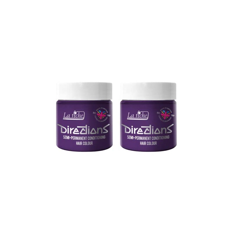 2x La Riche Directions Semi-Permanent Hair Color 100ml Tub -