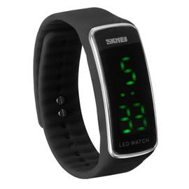 JewelryWe Kinder Junge Mädchen Armbanduhr, Fashion Kalender Multifunktion Digital Uhr Sportuhr mit GMT Zwei Zeitzonen/Datum und Tag/Weltzeit, Armband Farbe: Schwarz