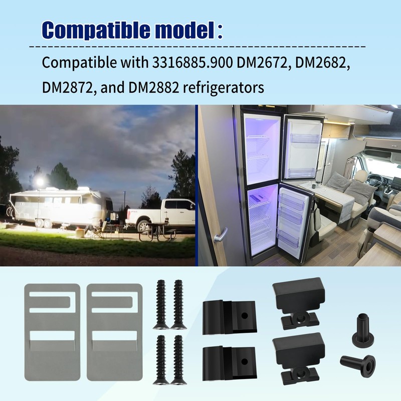 AQBB 3316885.900 RV Hinge Repair Kit Compatible with Dometic,RV Refrigerator