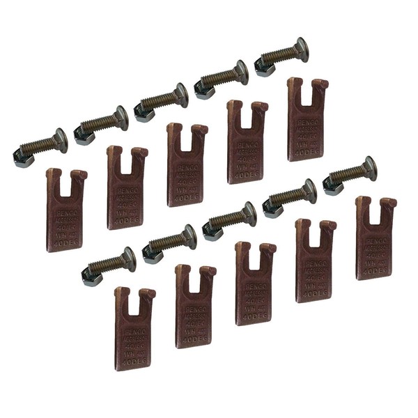 10 Pengo 40/50 Auger Teeth with Hardware. 134501 - fits Pengo Aggressor Augers.