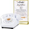 FiayaCom Audio Guest Book Wedding Phone,32GB Memory Customized Audio Messages,