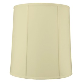 14"x16"x17” Prestige Tall Drum Lampshade Egg Shell Shantung, Cylinder Replacement Large Lamp Shade for Table Lamps