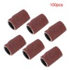 100 Pcs Sanding Drum, Sander Bits Sleeves, Drill Accessory for