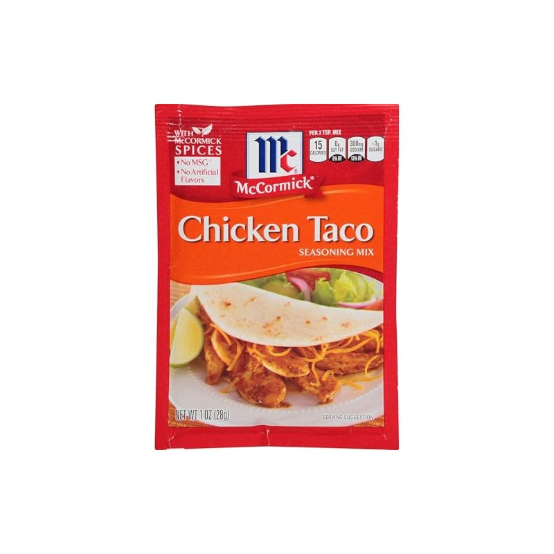 McCormick CHICKEN TACO Seasoning Mix 1oz (6 Packages)
