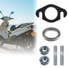 NineSSJLY Exhaust Gasket Set for 50cc Scooter - Flat Gasket