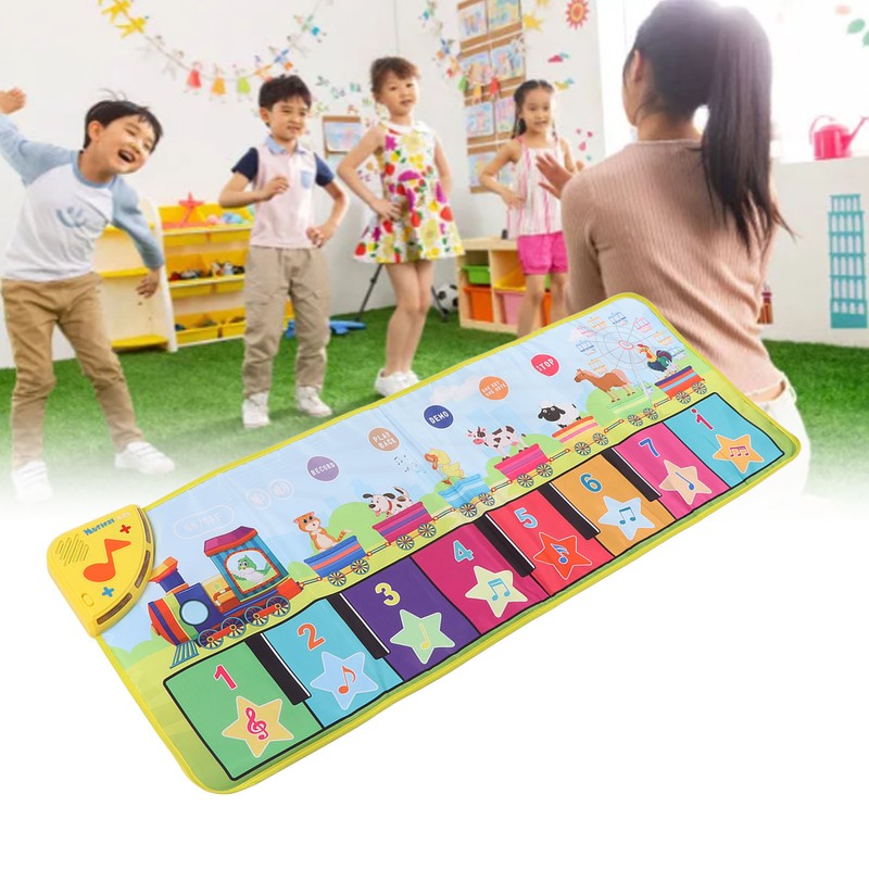 Kids Piano Mat Foldable Improve Coordination Prevent Slip Musical Piano