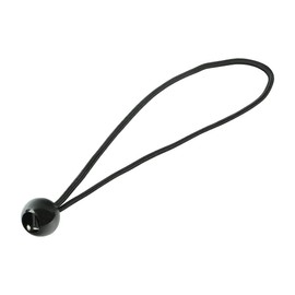 TIMCO Tarpaulin Tie Down Bungee Balls - Secure Tarpaulin Easily and Effectively - Strong Elasticated Cord - 10 Bungee Balls in a Pack - 250mm - Black