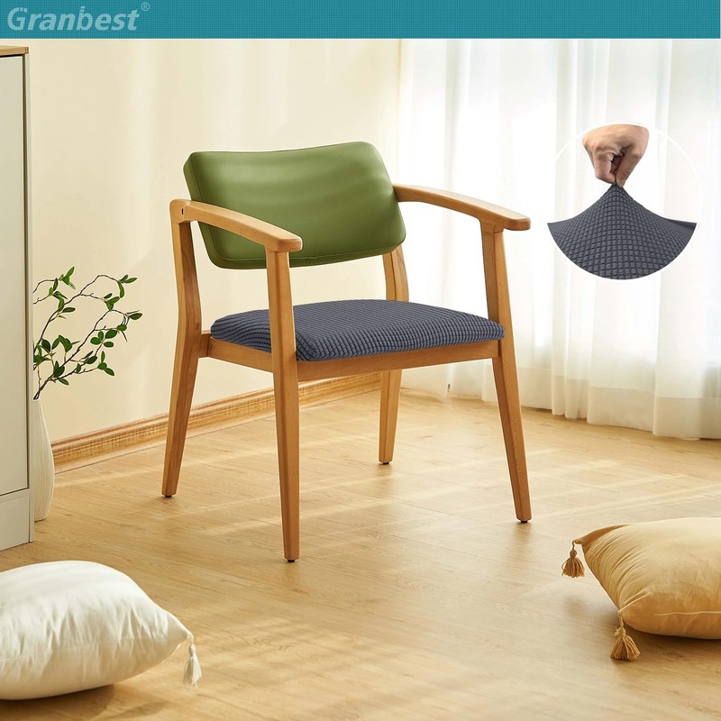 Granbest Jacquard Dining Chair Seat Covers Set of 4, High